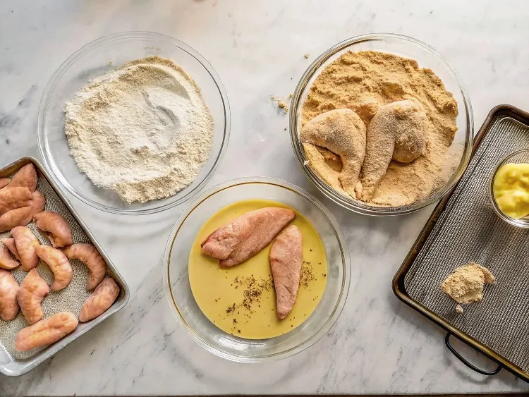 Instructions fried chicken strips recipe