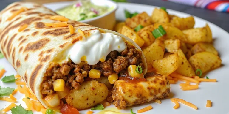 cheesy potato burrito
