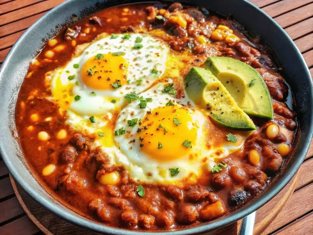 ingredients chili with eggs