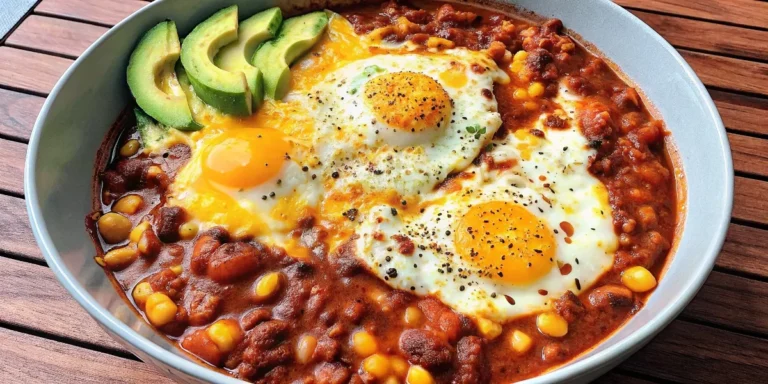 chili with eggs