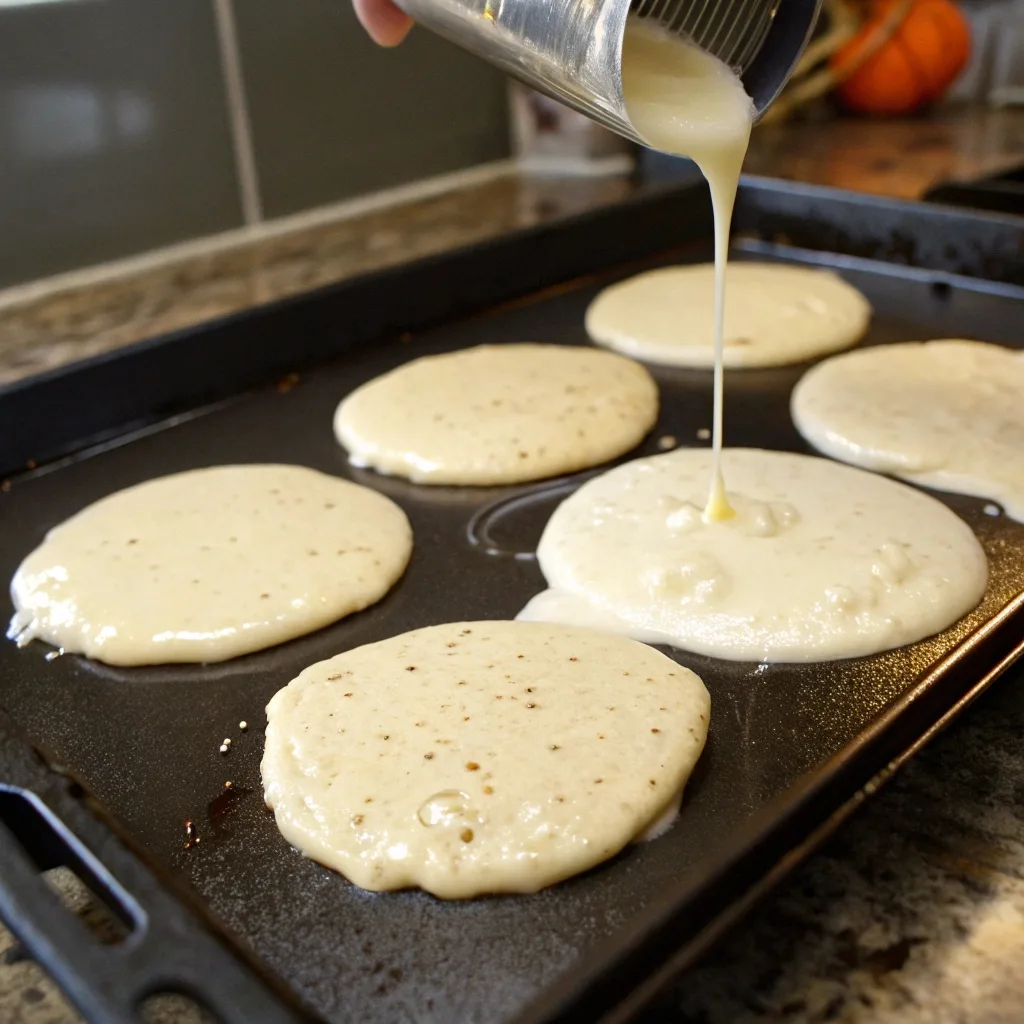 cook the pancakes