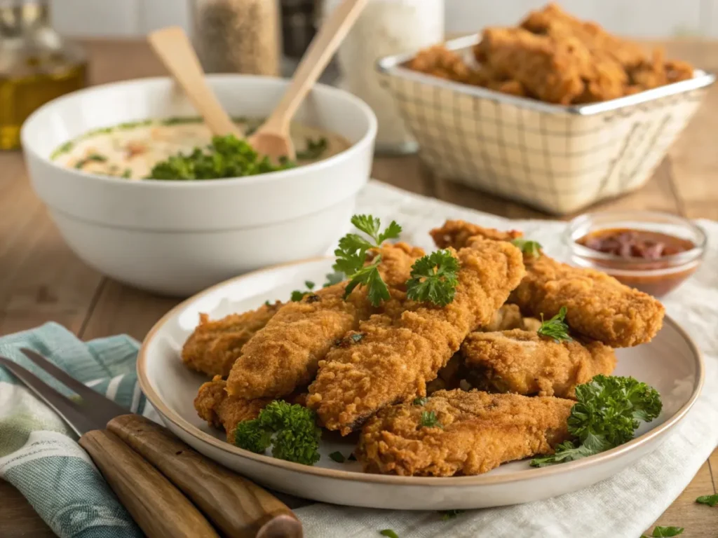 crispy fried chicken strips recipe