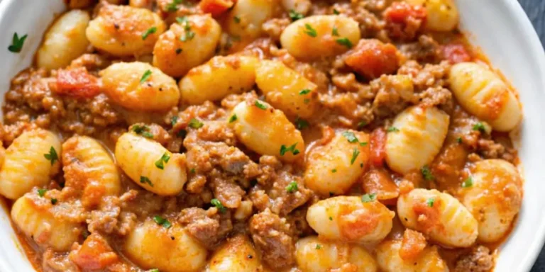 ground beef gnocchi recipe