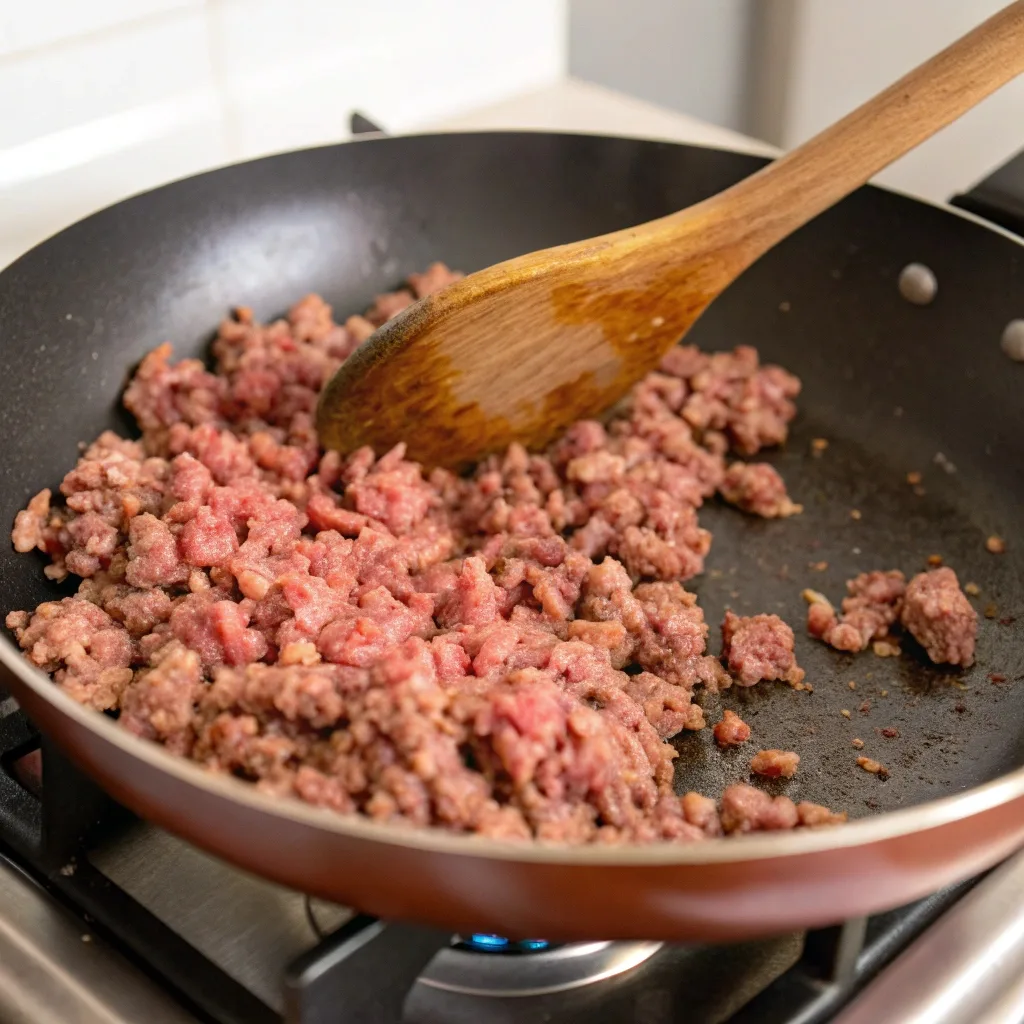 ground beef gnocchi step 2