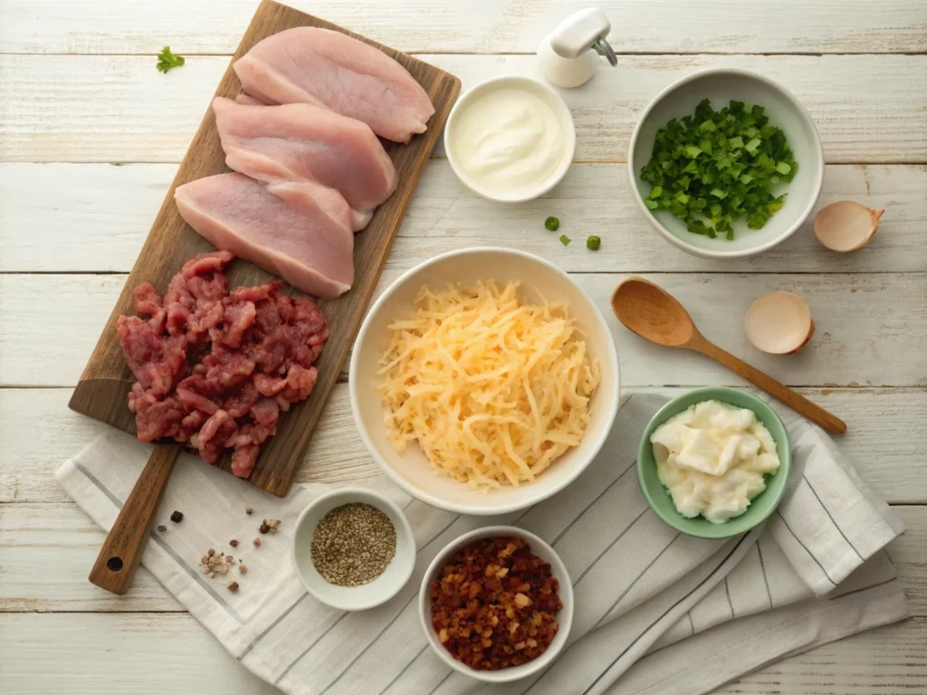 ingredients for crack chicken recipe