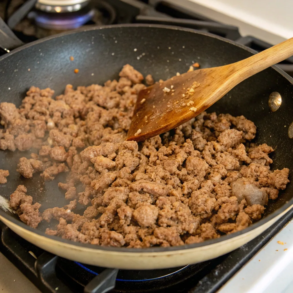 step-1 prepare ground beef base