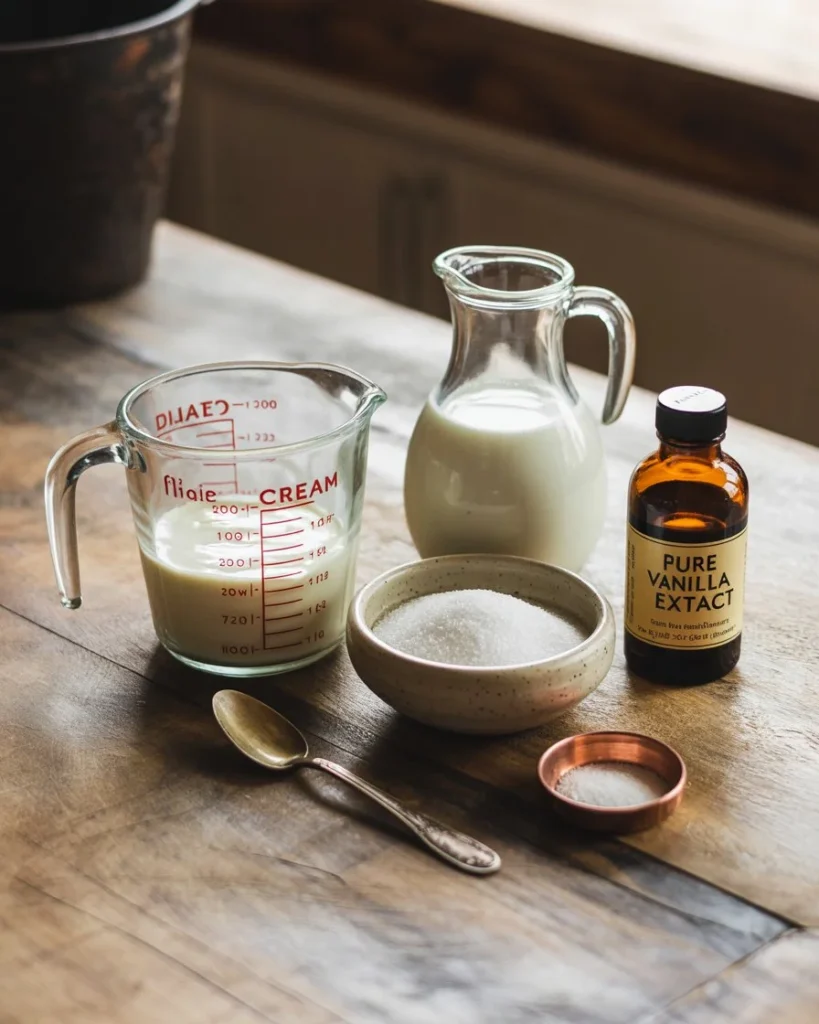 vanilla ice cream ingredients