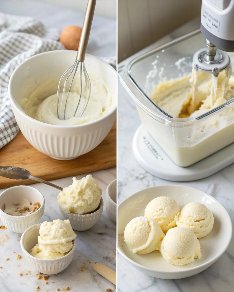 vanilla ice cream instruction