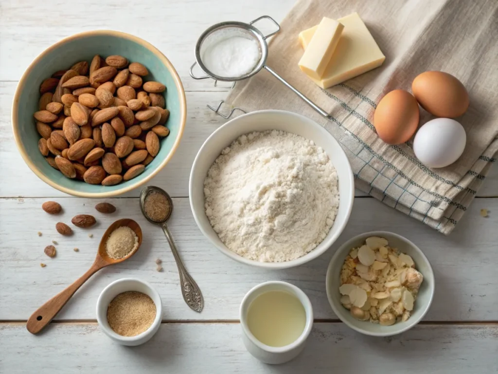 almond cookie ingredients