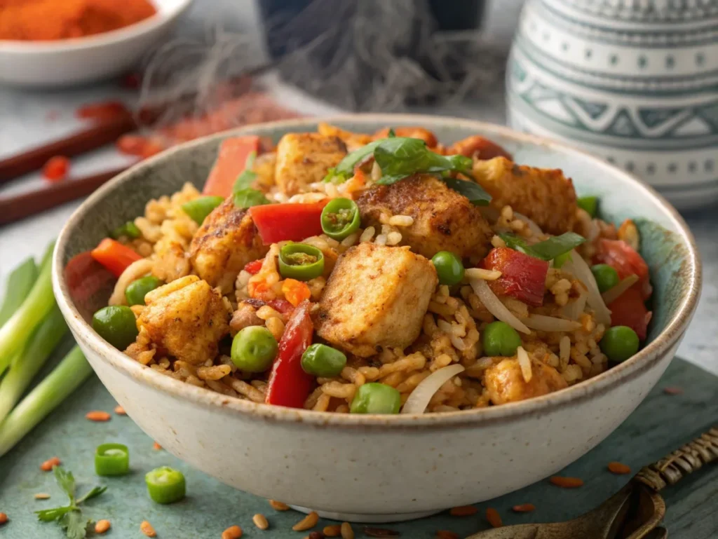 buffalo chicken fried rice recipe
