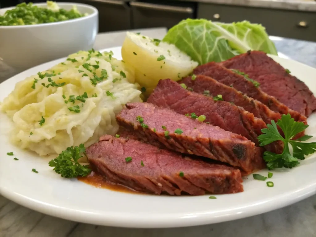 corned beef cabbage baked