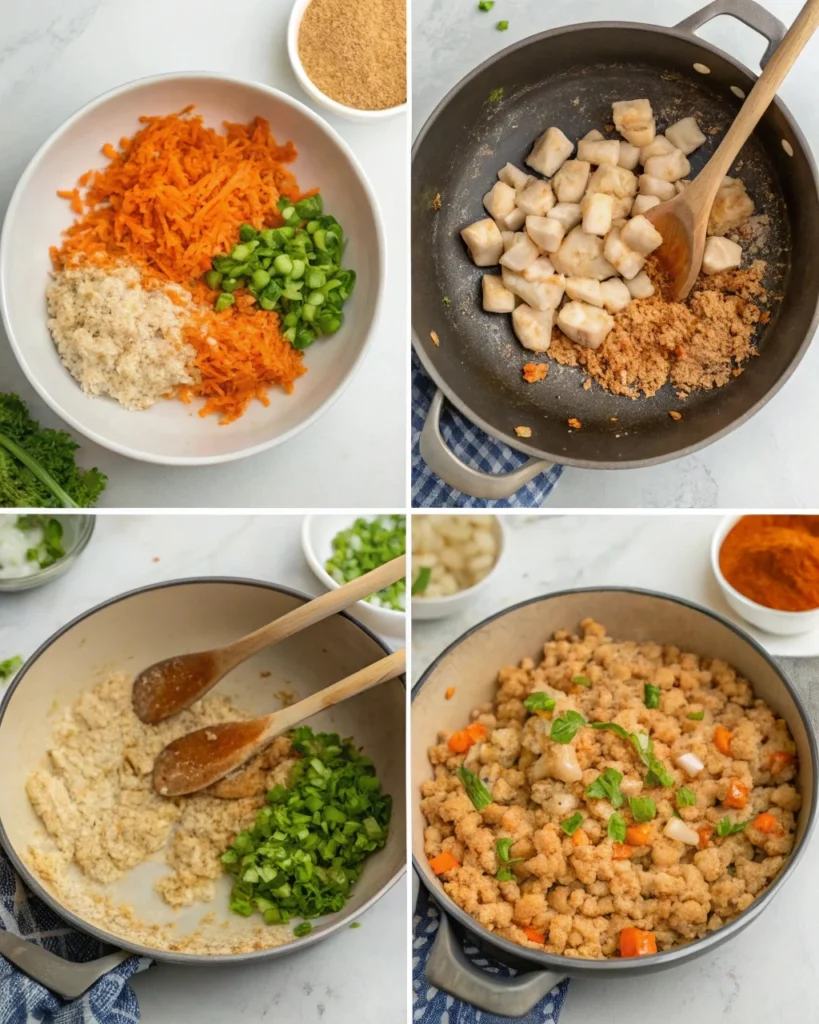 instructions buffalo chicken fried rice