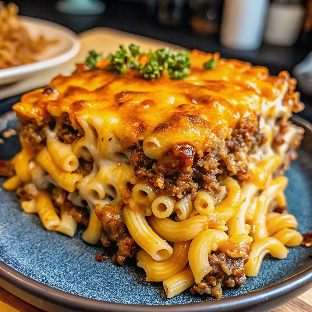 mac and cheese meatloaf casserole