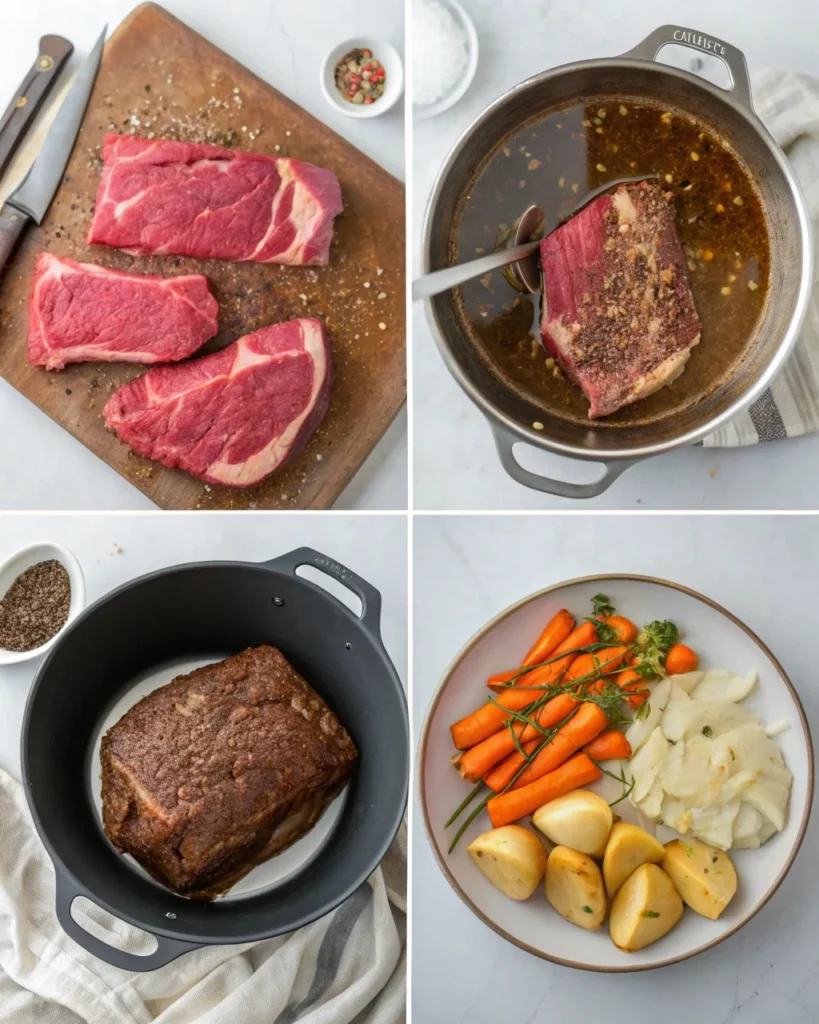 step by step beef chuck roast recipe